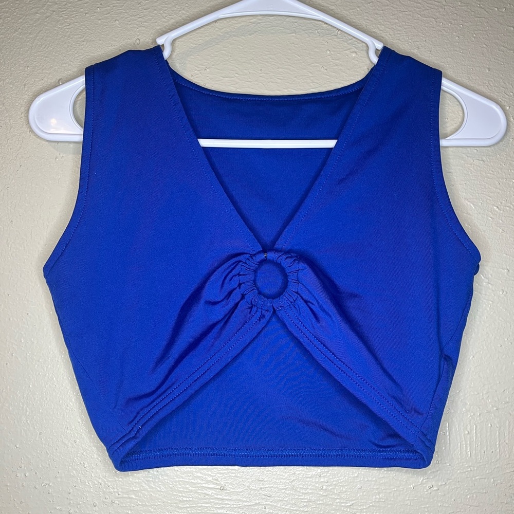 Blue Sleeveless Top